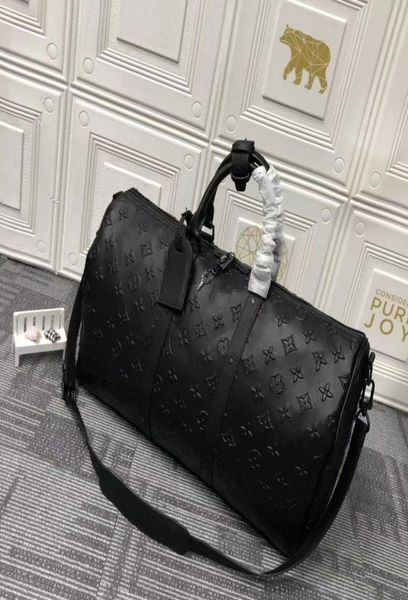 

duffle bag classic45 50 55 travel luggage for men real leather women crossbody totes shoulder bags mens womens handbag6465938
