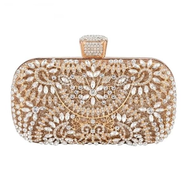 

diamond evening clutch bag for women wedding golden clutch purse chain shoulder bag small party handbag with metal handle zd1397 29524071