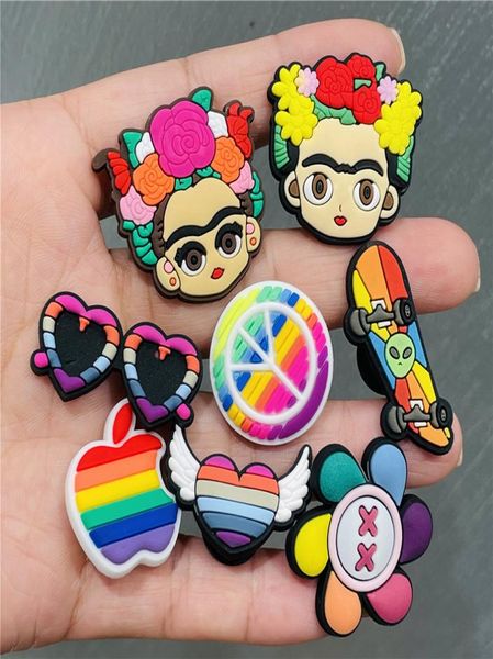 

wholesale 100pcs thailand girls apple scooter pvc shoe charms shoecharm buckles decoration accessories plastic ornaments jibbitz for shoes f, White;pink