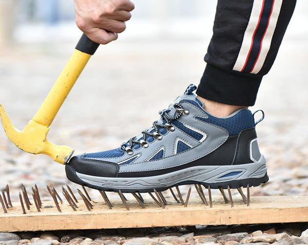 

high safety shoes men women footwear fashion antismashing steel toe antipiercing mens working boots bota masculina6119217, Black