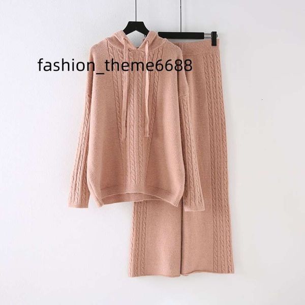 

cashmere set pants pajamas women sweater pants suits with cashmere sweater hooded sweater, White;black