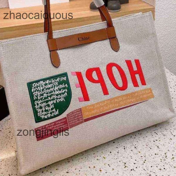 

2023 summer cloe bag tote tote hands outlet woody bags designer handbag canvas female commuting large capacity 6xx9
