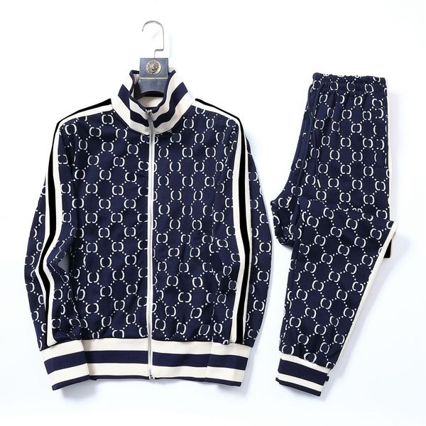 

luxury men's tracksuits sports suit sweatshirt fashion mens womens sportswear coat jacket sports jogging pants -xxxl, Gray