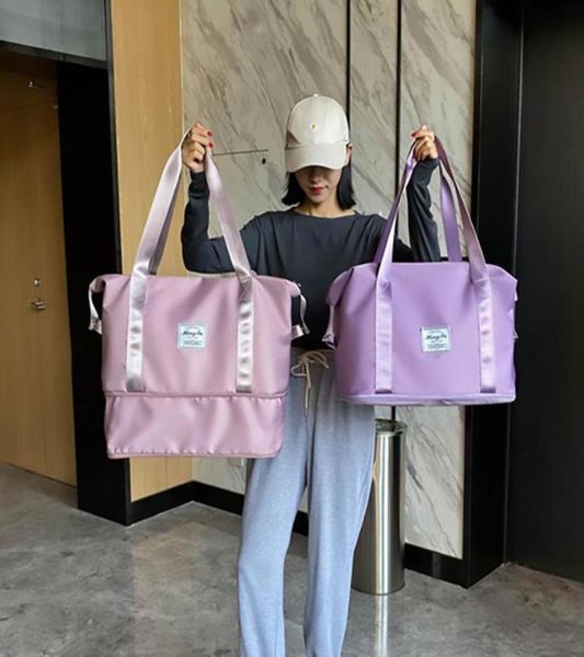 

duffel bags waterproof women travel bag gym sports fitness swimming yoga weekend luggage cabin duffle for shoulder handbag blosa2135942