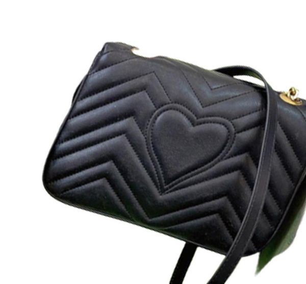 

classic women039s leather bag dupe designer marmont women shoulder bags 7a quality ladies luxurious crossbody bag with box feme8712795, Red;black