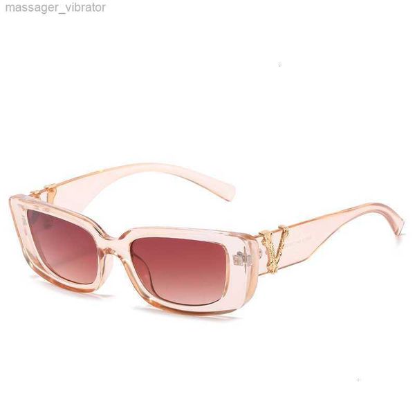 

new box sunglasses trend 2023 versatile small box ocean color catwalk sunglasses women ahxe 2 i8iz, White;black