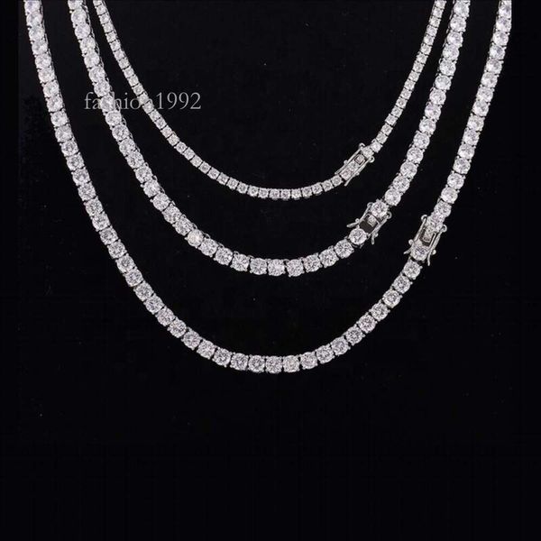 

Hip Hop Ladies Men's Lab Custom Grown Diamond Tennis Chain 9K Tennis Necklace