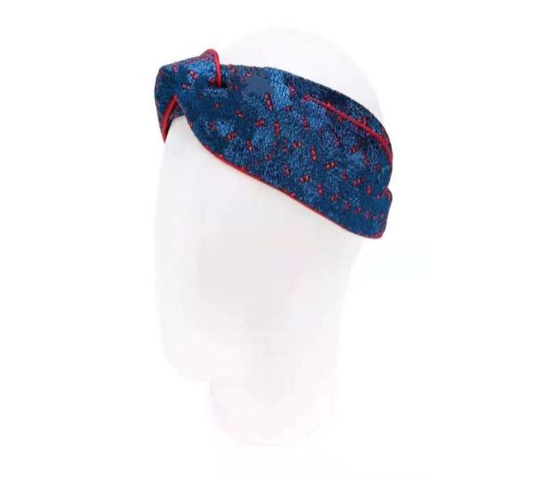 

designer turban hairband knitted headband fashion ladies winter autumn warmer elastic headbands gold thread wide headwraps hair accessories4, Blue;gray