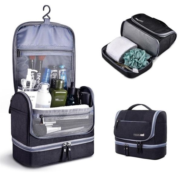 

hanging travel toiletry bag with hook and handle waterproof cosmetic dop kit men women make up case organizer 2202224097665
