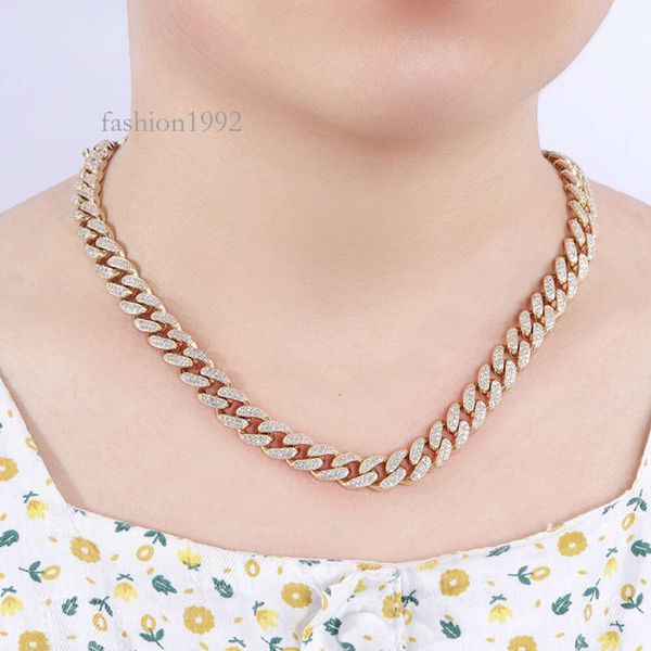 

Starsgem Hip Hop Jewelry Men Link Chain Choker Sterling Sier Moissanite Iced Out Cuban Link Chain Necklace