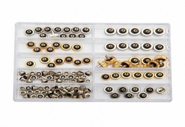 

promotion new 60pcs watch crown for copper 53mm 60mm 70mm silver gold repair accessories assortment parts kay18421439