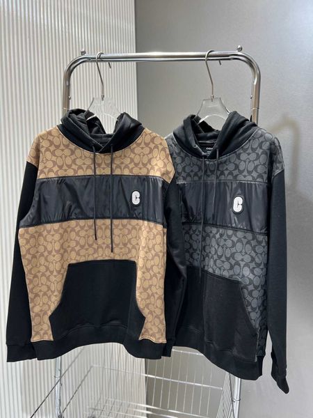 

2023 koujia new old flower splice aop hoodie lyy8301, Black