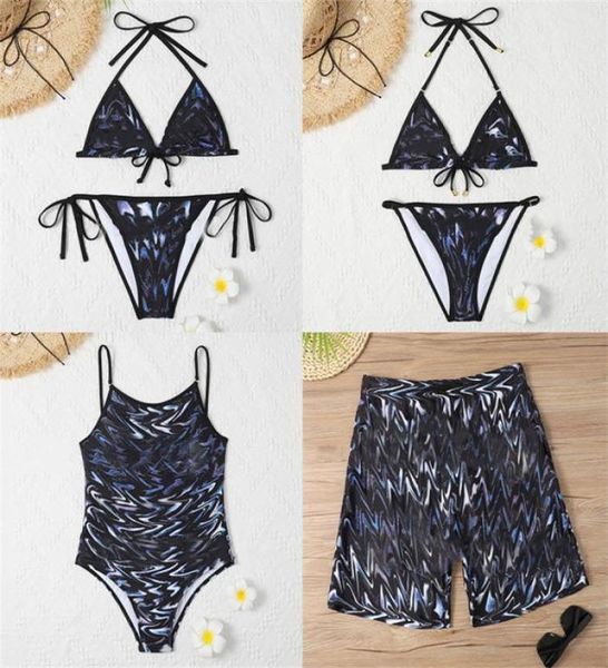 

gradient swimwear women men coloured swimsuits bikini set bathing suit fashion summer beach style wind4578455