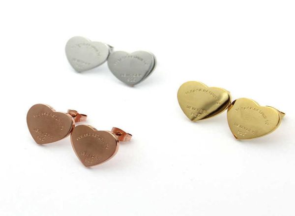 

jewelry large tletter peach heart earrings 18k gold earrings9017785, Golden;silver