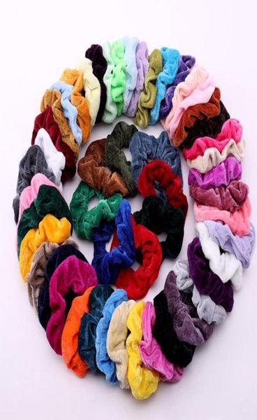 

hair clips barrettes whole 304050pcs women039s fashion band velvet girl rubber elastic accessories6197119, Golden;silver