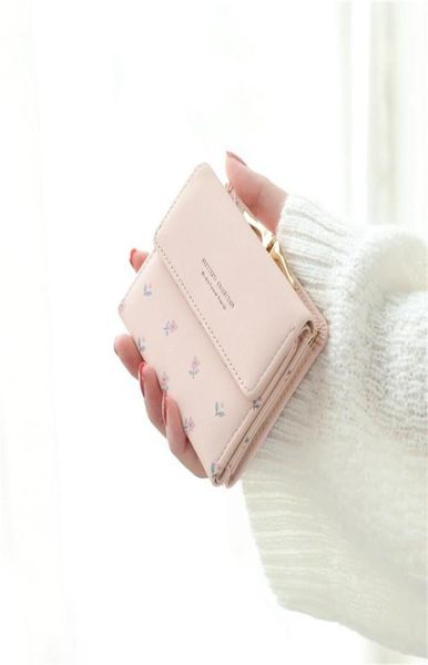 

wallets cartoon leather women purse pocket ladies clutch wallet short card holder cute girls cartera mujer coin bagwallets8181057, Red;black