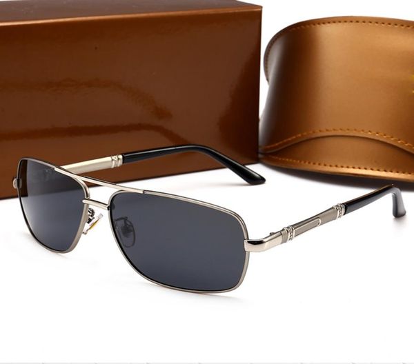 

luxury designer sunglasses polarized lens uv protection vintage fashion men women sun glasses eyewear with brown case8636474, White;black