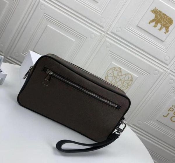 

m42838 kasai handbag men strap wrists bag fashion women brown flower wrist toiletry kits totes wallet man canvas outdoor clutch ba2245117