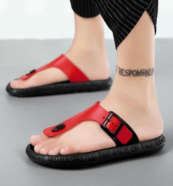 

sandals 2022 fashion trend casual slippers summer comfortable male beach flip flops men2178081, Black
