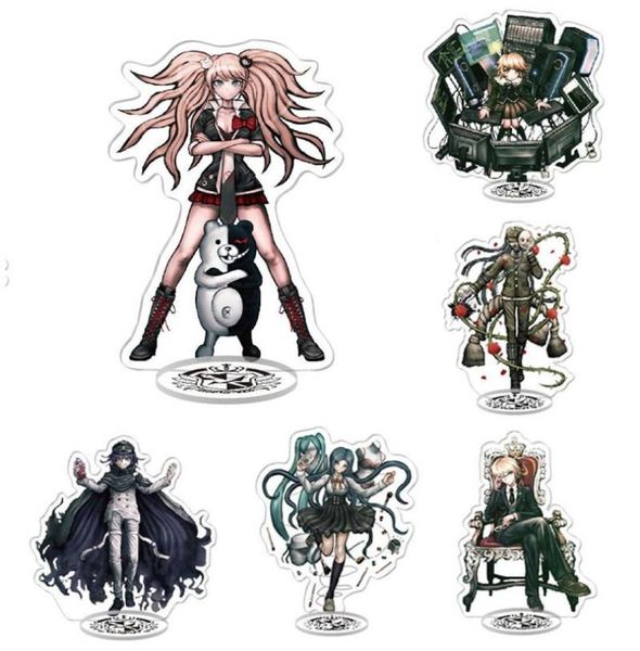 

keychains dangan ronpa the animation kyouko monokuma makoto character anime figures danganronpa acrylic stand models collections f6215555, Silver