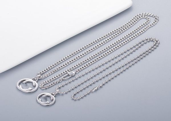 

multiple trendy brand selling letter g pendant necklaces chain is versatile for men and women the same necklace does not fade 9471617, Silver