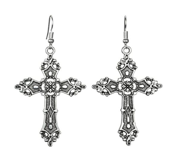

metal crescent baroque christ retro bohemian gothic earring black and white friendship charm drape earring diy women jewelry gifts 129312619, Silver