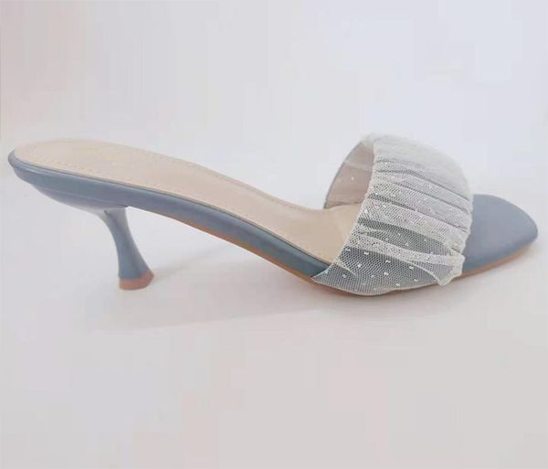 

fashion highheeled sandals square head round heads baking paint with artificial leather lace decoration3575620, Black
