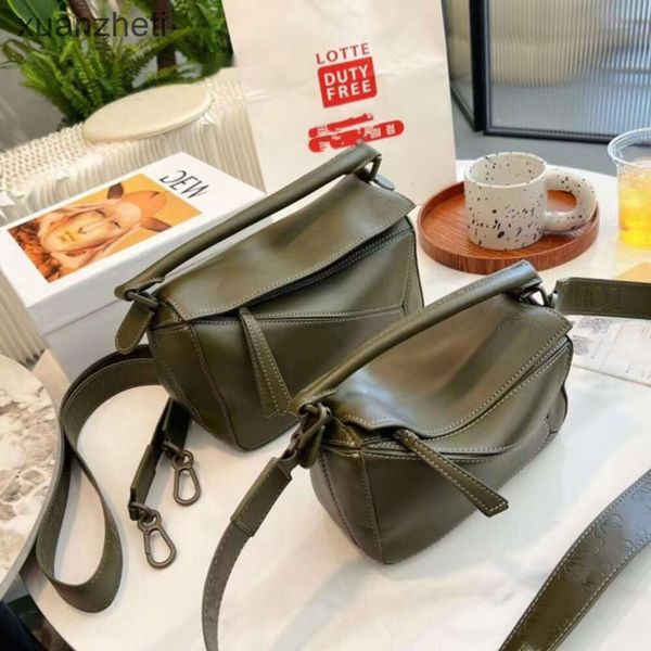 

puzzle geometry designer cool bags 2023 summer leather women's wide lowes ladies classic shoulder strap girl spliced bag handbag single