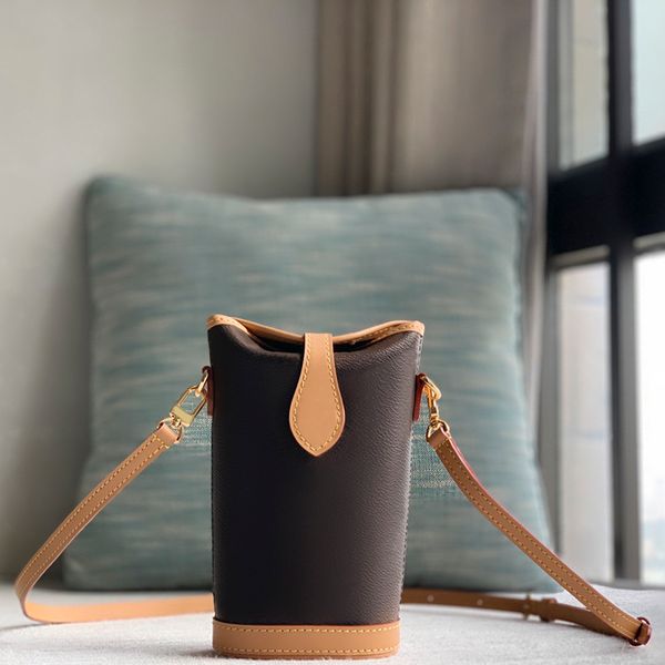 

designer mobile phone bag 14.5cm l80874 mini bucket bag with box