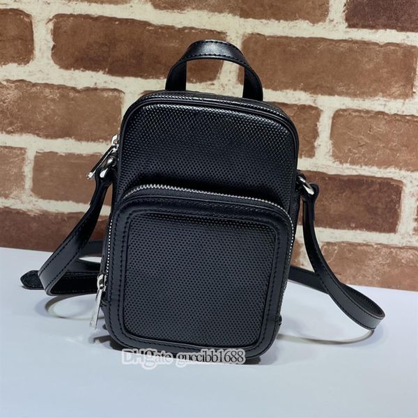 

designer crossbody bag men mini cross body handbags letters embossed black genuine leather shoulder bags322g