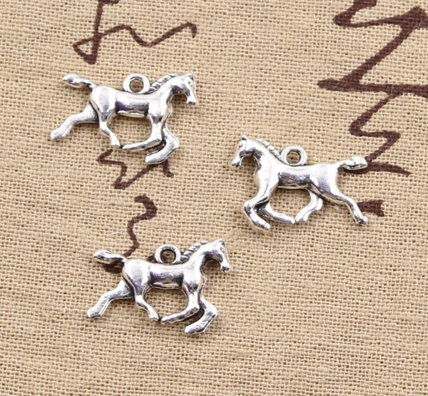 

100pcs charms horse 2215mm antique making pendant fitvintage tibetan silverdiy bracelet necklace5195471, Bronze;silver