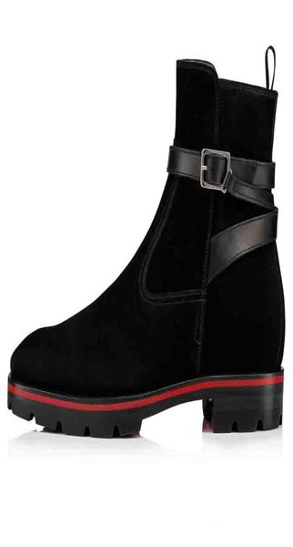 

luxurious designer s boots for men shoes ankle boot kicko style black suede calfskin elegant men's low heels booty4410674