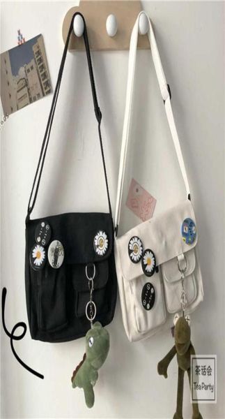 

canvas diagonal cross bag youth fashion casual version ladies large capacity shoulder bag solid color women messenger bags82242454769628