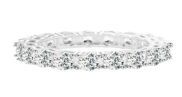 

new real 925 sterling silver oval eternity band wedding engagement ring for women anniversary party gifts jewelry n6131892316189