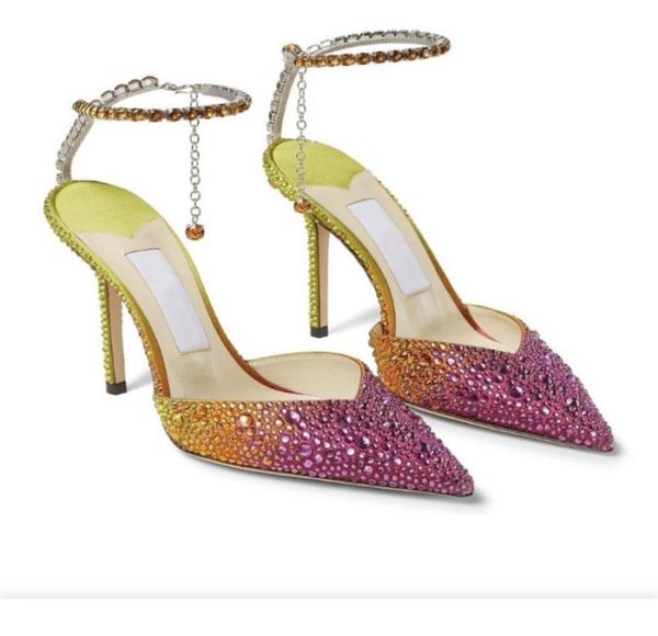 

saeda yshaped rhinestone chain dress shoes stilettos bride dresses women039s buckle stiletto sandals pointed toe sandals ankle9808632, Black