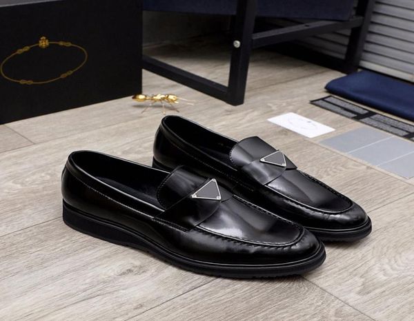 

loafers dress shoes boat sneakers flat soles men triple black brushed leather penny oxfords bridegroom mens business wedding party5766330