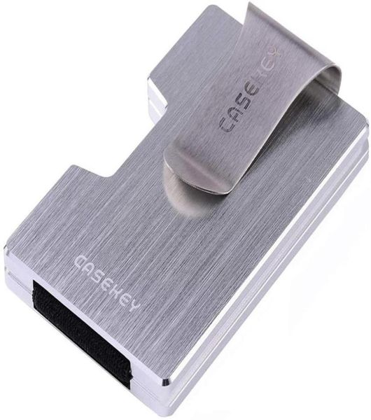 

slim wallet with money clip minimalist metal rfid card holder wallets for both men and women194z32341014727949, Brown;gray