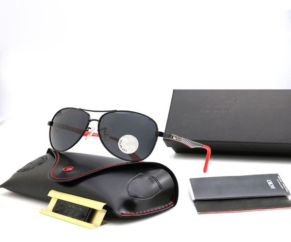 

retro classic raysbans mens sunglasses for men 6 color ultra hd polarized glass lens9862789, White;black