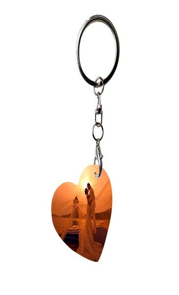 

sublimation blank keychain heat transfer keychains diy blanks keyrings with chain for art crafts making doubleside printed kimter6845423, Silver