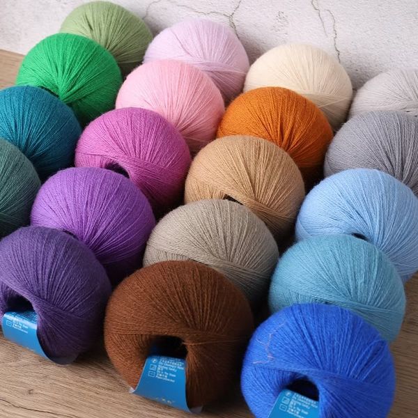 

50g/pc soft 100% merino wool yarn anti-pilling eco-friendly for hand knitting wool crochet knitting, Black;white