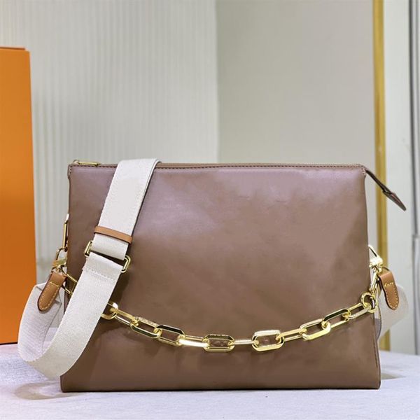 

2023 new colors coussin shoulder bag for women genuine leather designer handbags gold whith chain fashion lady crossbody bags with342c