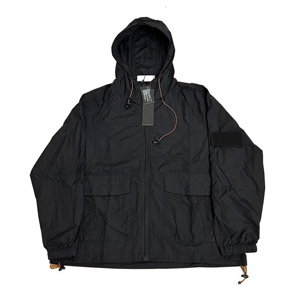 

mens jackets mens hooded jackets spring summer mesh pocket workwear outdoor waterproof breathable zipper coat jaqueta masculina ma862 230906, Black;brown