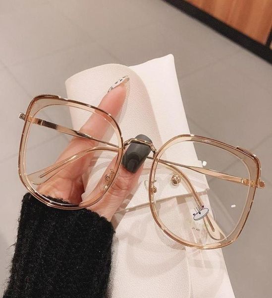 

sunglasses men women antiblue light glasses frame vintage large square eyeglasses blocking blueray oversized spectacles frames2700609, White;black