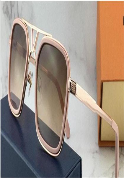 

2020 the latest selling popular brand fashion designer sunglasses square plate frame anti lens with original box 6104184, White;black