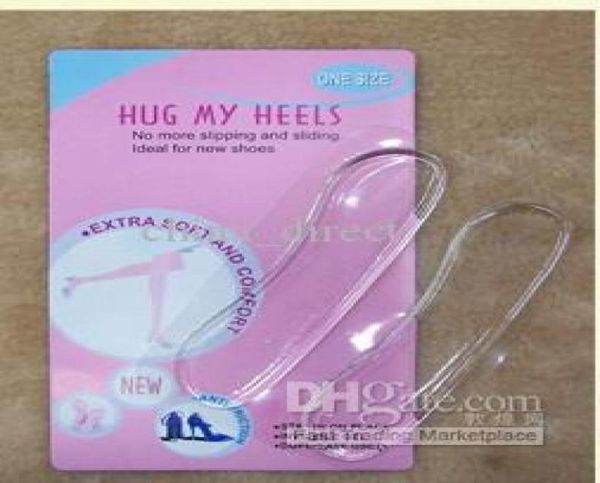 

silicone clear gel pads cushion heel protector shields liner shoe insole 27773478839, White;pink