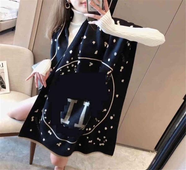 

scarf designers france cashmere jacquard scarf women designer knit fashion letters scarfs lapel shawl plaid9791884, Blue;gray