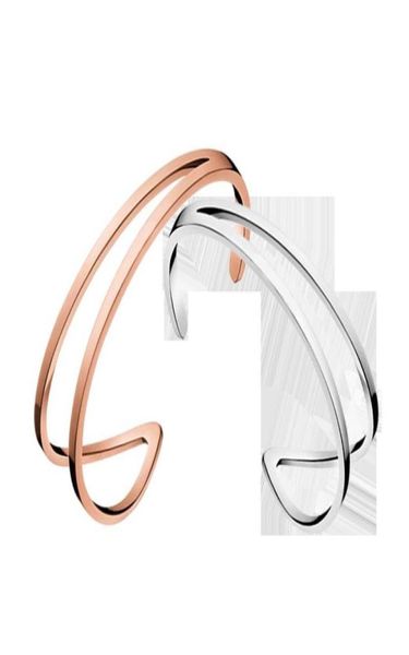

fashion couple bracelets silver rose gold love bangles women men bracelet jewelry gift with original box5280373, Black