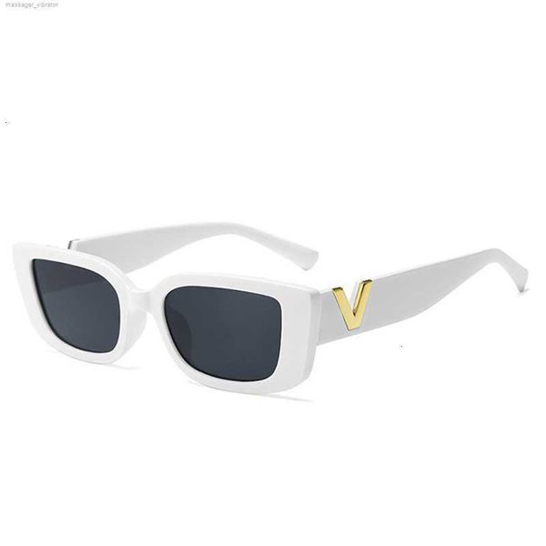 

women's new spicy girls' sunglasses v-shaped small box fashion trend sunglasses street shooting show personality 455u c0tz, White;black