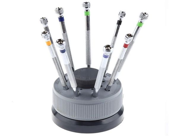

2017 new watch repair tool watch screwdriver metal cutter head watchmaker repair tool set screwdriverrotating stand selling8711376