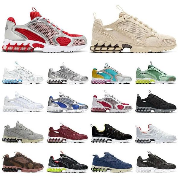 

2023 zoom spiridon cage 2 running shoes triple white black metallic silver pink pure platinum beige men women ventilate mens womens outoor t